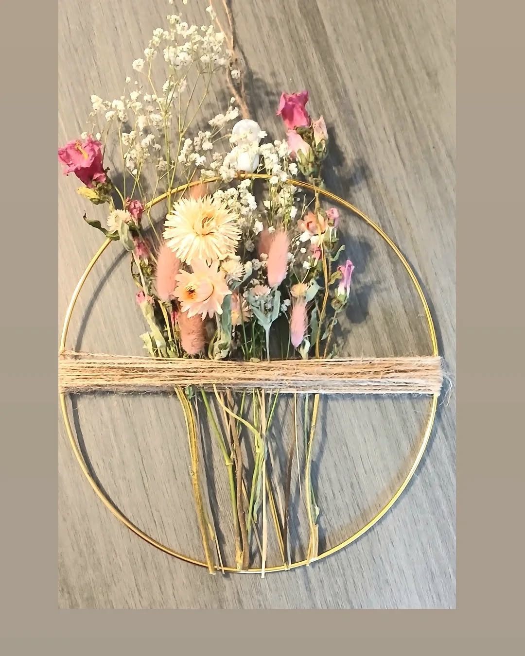 Dried Floral Hoop Class - Inquire for more information