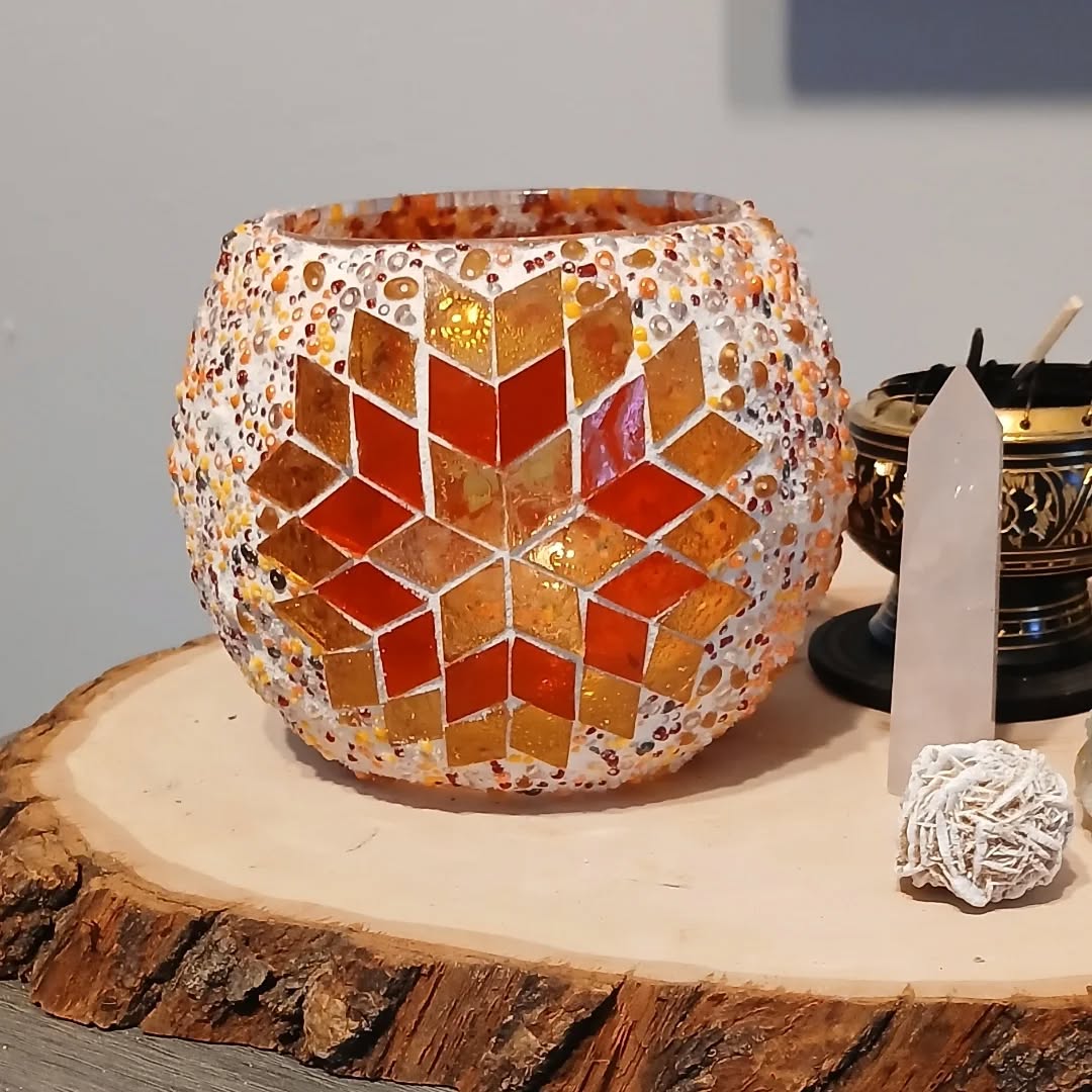 Turkish Mosaic candle holder class - Inquire for more information