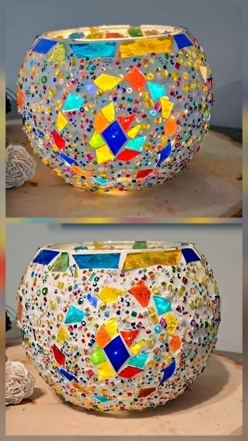 Turkish Mosaic Candle Holder #8