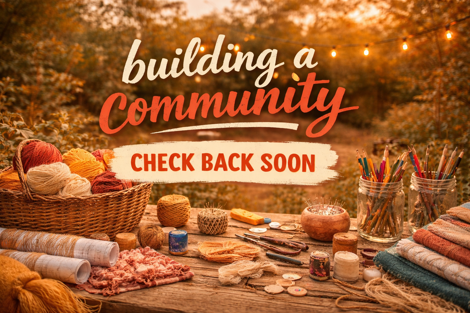 Building a community, check back soon