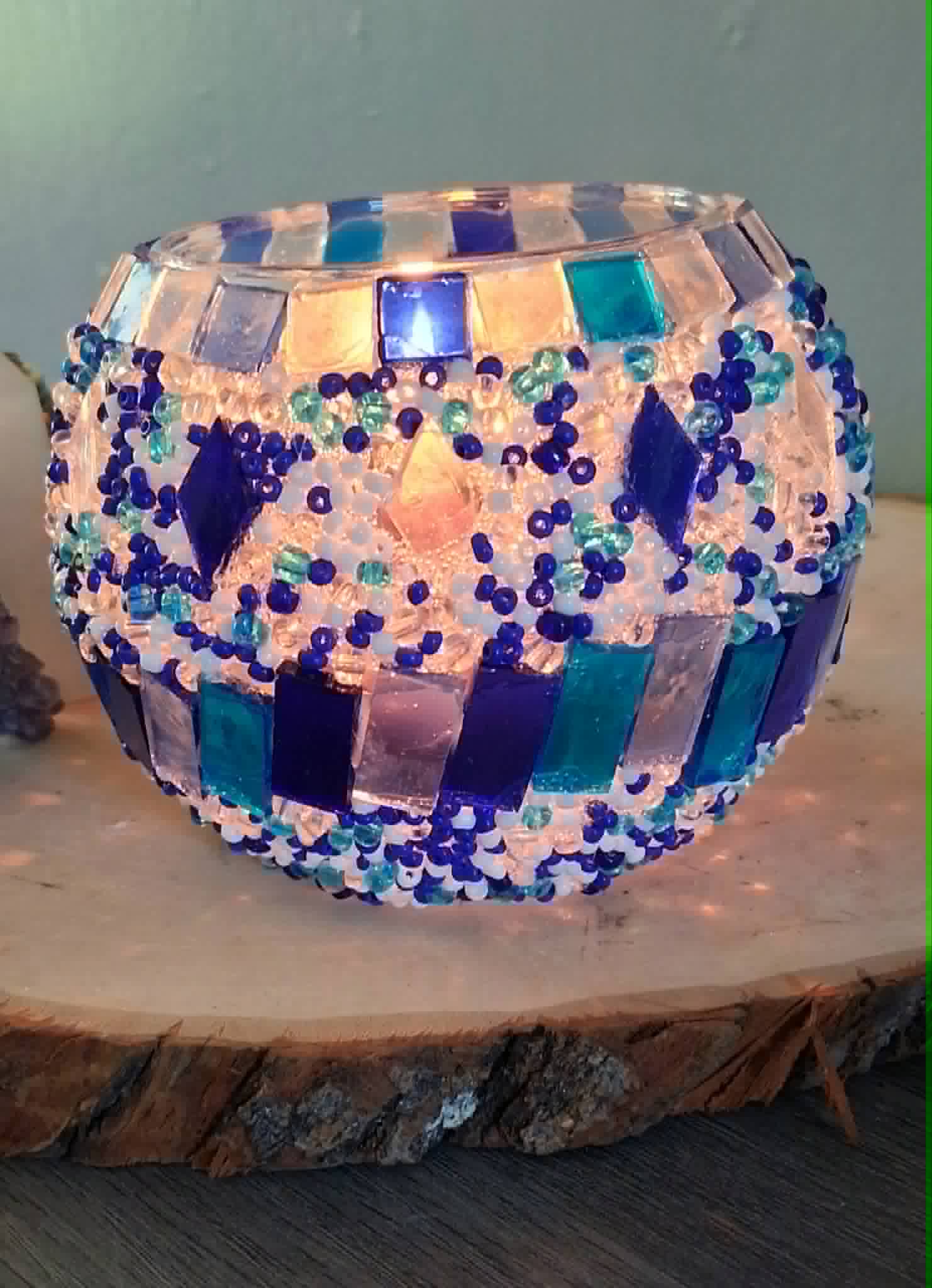 Turkish Mosaic Candle Holder #5