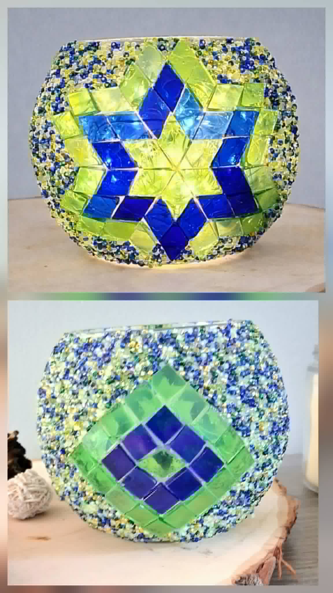 Turkish Mosaic Candle Holder #1