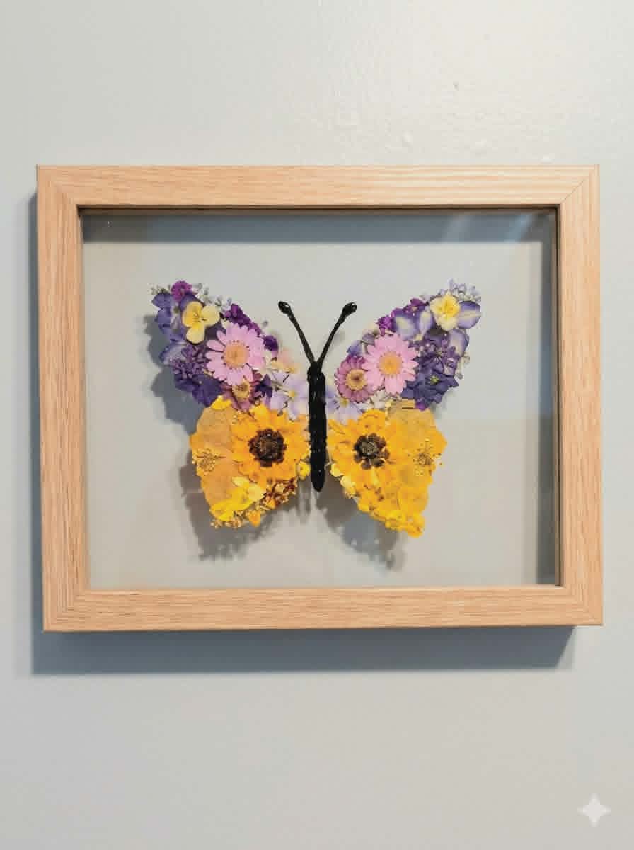 Floating Frame Pressed Floral Class - July 11th - 12 p.m.