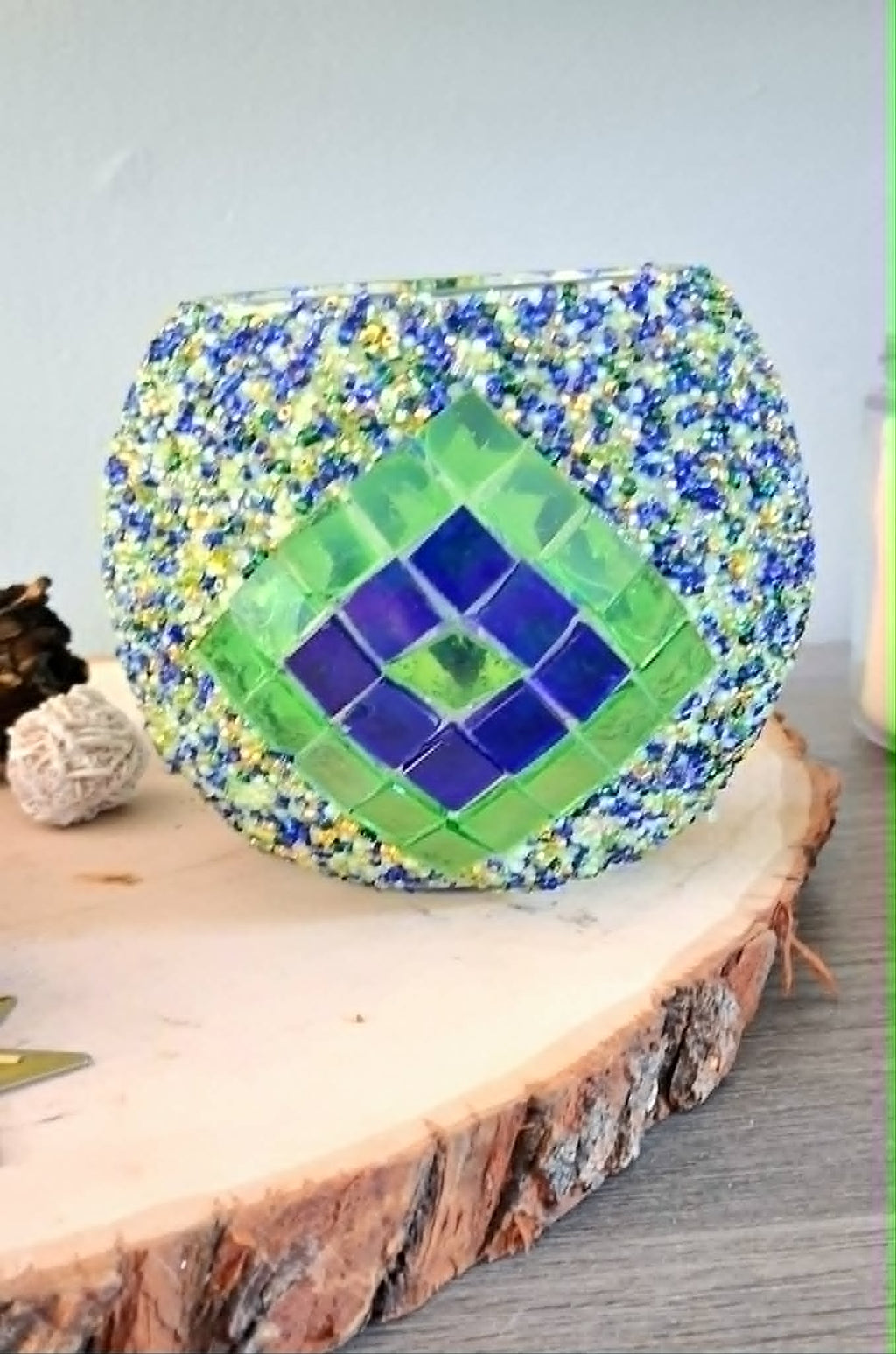 Turkish Mosaic Candle Holder #1
