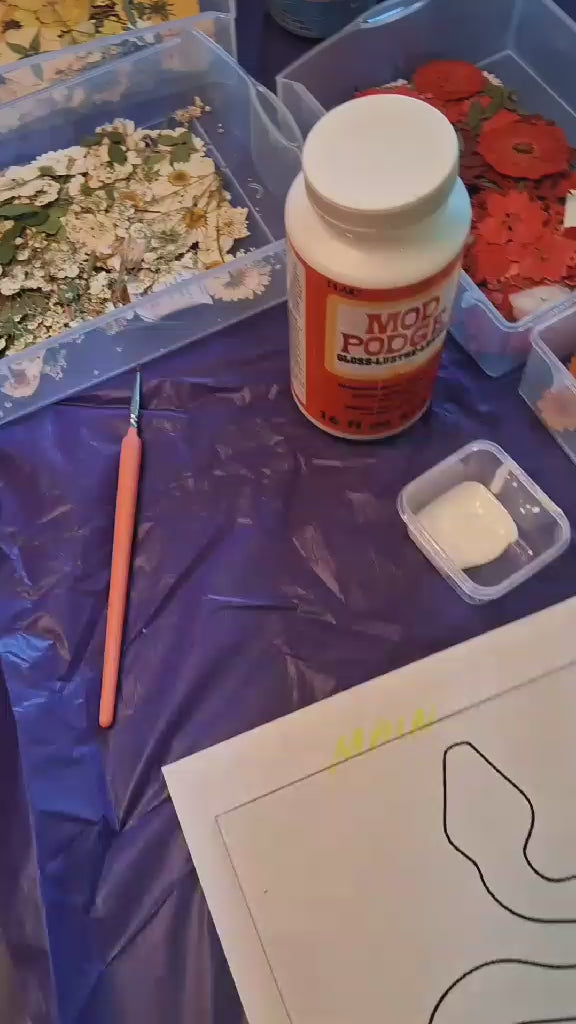 Floating Frame Pressed Floral Class - August 22nd - 12 p.m.